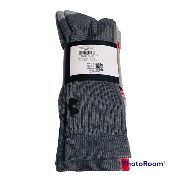 NWT Under Armour 4-Pk Athletic Crew Socks Sz M; Men's 4-8.5, Women's 7-10.5 NEW - Picture 10 of 13